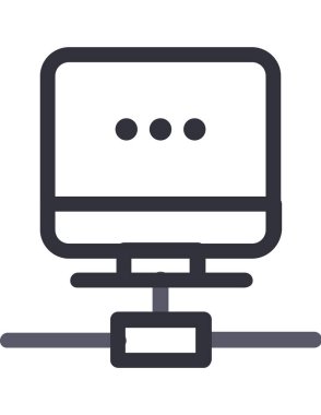 bilgisayar simgesi, vektör illüstrasyonu