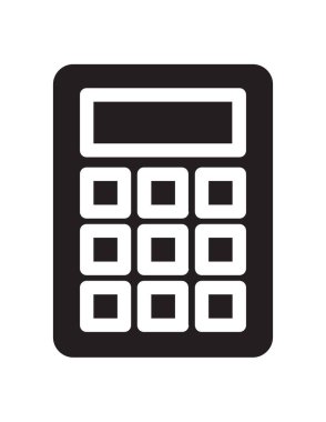 Hesap makinesi simgesi. vektör illüstrasyonu