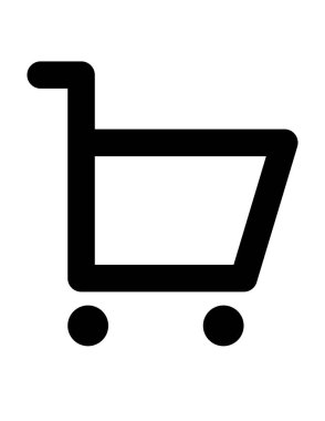 Alışveriş arabası vektör simgesi