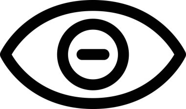 Göz düzlüğü vektör illüstrasyonu