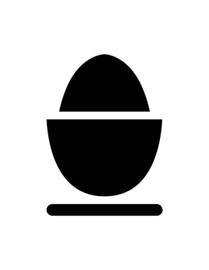 Paskalya yassı ikon vektör çizimi