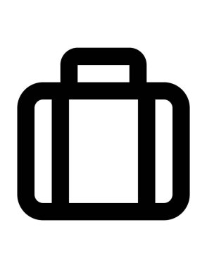 çanta düz ikon vektör illüstrasyonu