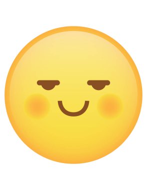 emoji düz ikon vektör çizimi