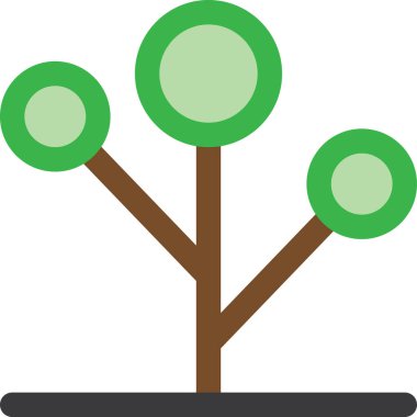 ağaç simgesi vektör illüstrasyonu