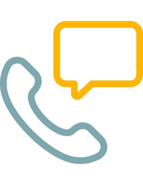 iletişim konsepti düz ikon vektör çizimi