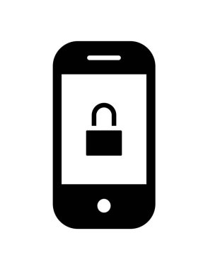 akıllı telefon simgesi vektör illüstrasyonu