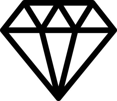 Elmas vekotr illüstrasyon, mücevher kavramı 