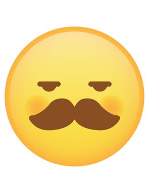 emoji düz ikon vektör çizimi