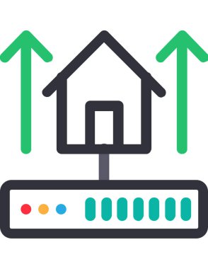 Renkli vektör simgesi oluşturuluyor