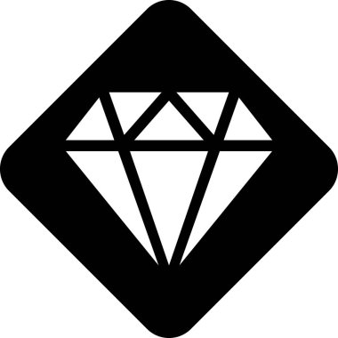 Elmas vekotr illüstrasyon, mücevher kavramı 