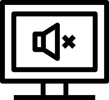 Düz ekran vektör resimlemesini izle