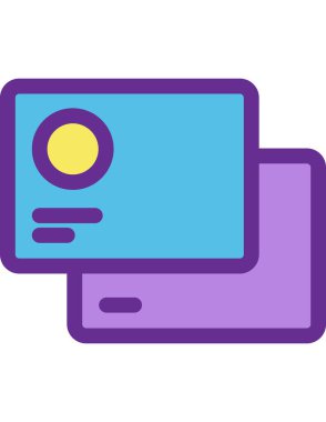 çevrimiçi alışveriş düz simgesi vektör illüstrasyonu