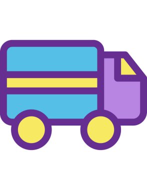 çevrimiçi alışveriş düz simgesi vektör illüstrasyonu