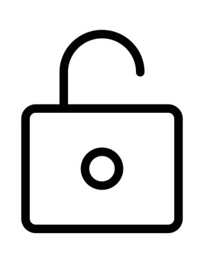 asma kilit ikon vektör çizimi