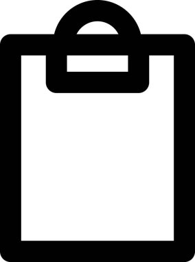 alışveriş poşeti vektör simgesi