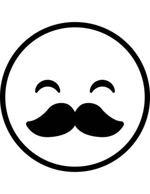 emoji düz ikon vektör çizimi