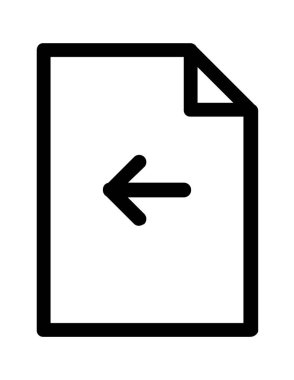 dosya belgesi düz simge vektör çizimi