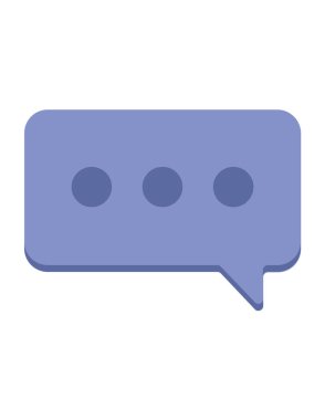 Sohbet simgesi, vektör çizimi