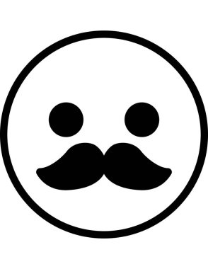 emoji düz ikon vektör çizimi