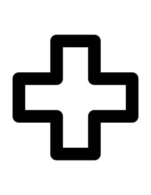 tıbbi ağ simgesi vektör illüstrasyonu