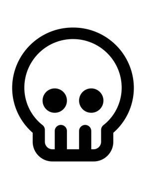 kafatası simgesi. vektör illüstrasyonu