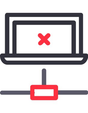 Laptop Düz Vektör Simgesi