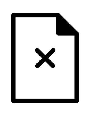 dosya belgesi düz simge vektör çizimi