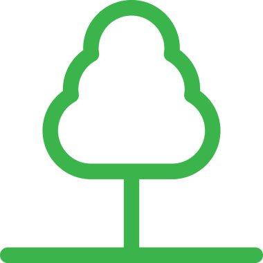 ağaç simgesi vektör illüstrasyonu