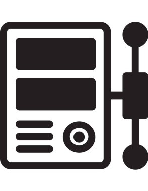 alışveriş ve ödeme vektör simgesi.