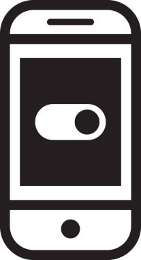 akıllı telefon simgesi vektör illüstrasyonu