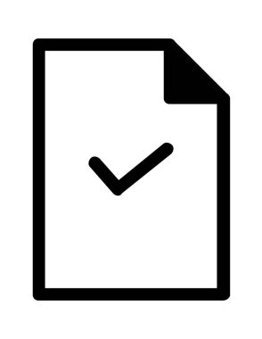 dosya belgesi düz simge vektör çizimi