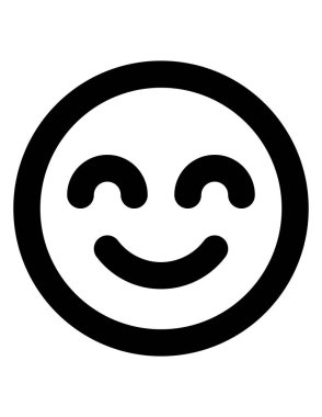 emoji düz ikon vektör çizimi