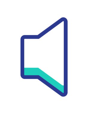 Hoparlör simgesi, vektör illüstrasyonu