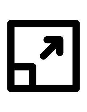 ok düz ikon vektör illüstrasyonu