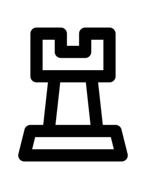 Otel hattı vektör simgesi.