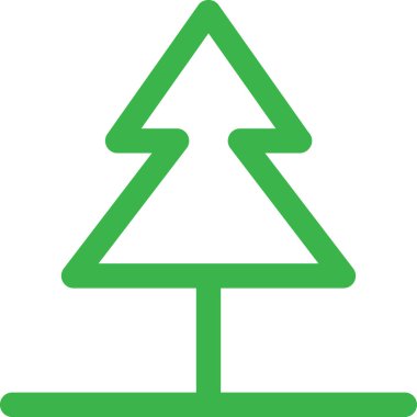 ağaç simgesi vektör illüstrasyonu