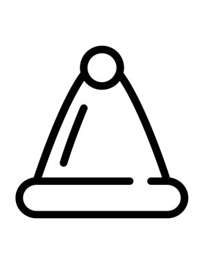 Noel düz ikon vektör illüstrasyonu