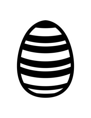 Paskalya yassı ikon vektör çizimi