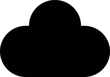 Bulut simgesinin vektör illüstrasyonu