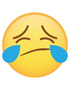 emoji düz ikon vektör çizimi