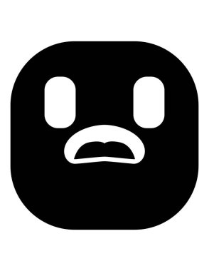 emoji düz ikon vektör çizimi