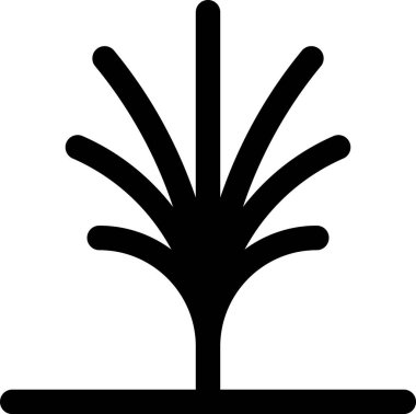 ağaç simgesi vektör illüstrasyonu