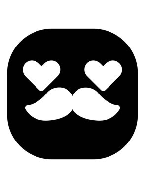 emoji düz ikon vektör çizimi