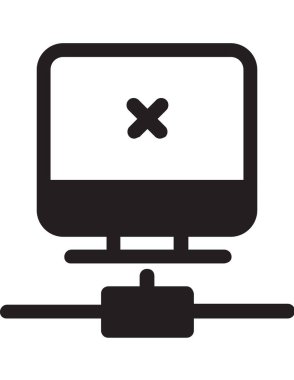 sunucu depolama düz ikon vektör çizimi