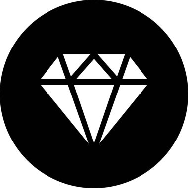 Elmas vekotr illüstrasyon, mücevher kavramı 