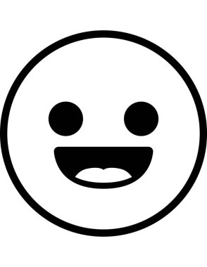 emoji düz ikon vektör çizimi