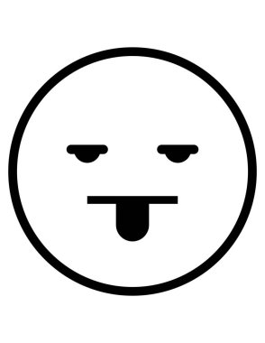 emoji düz ikon vektör çizimi