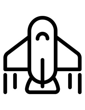 Bilim ve teknoloji çizgi vektör simgesi.