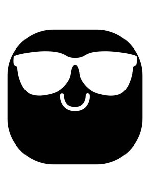 emoji düz ikon vektör çizimi