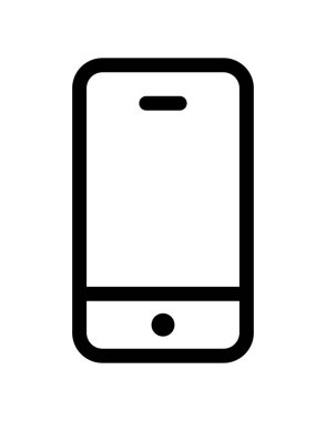 cep telefonu ikonu vektör illüstrasyonu